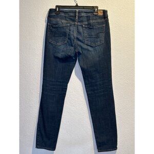 American Eagle Womens 10 Super Stretch Jegging Skinny Jeans Blue